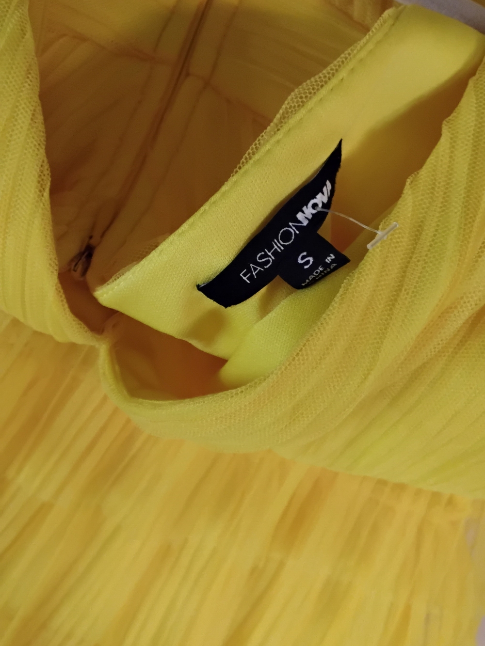 Fashion Nova Yellow Tiered V-Neck Ruffle Maxi Dress - Picture 8 of 8